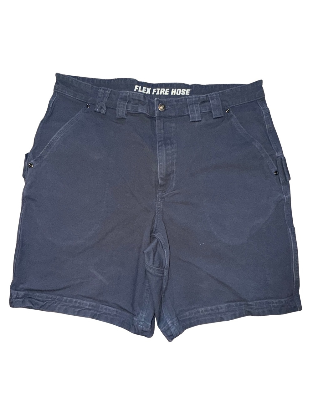 Duluth Trading Flex Fire Hose Men’s Cargo Utility Work 9” Shorts 38 Gray